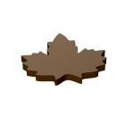 Levél díszítő csokoládéforma (CHASIL2), 390x290 mm, szilikonszőnyeg