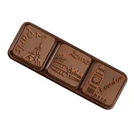   Choco and the City csokoládéforma (MA1919), 275x175 mm, polikarbonát