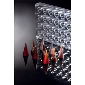 Bonbon csokoládéforma (MA4005), 275x175 mm, polikarbonát