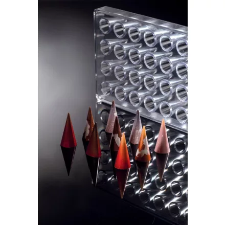 Bonbon csokoládéforma (MA4005), 275x175 mm, polikarbonát
