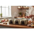 Csokoládé temperáló, analóg, 1,5 l x3, 61x26x13,5 cm, Meltinchoc