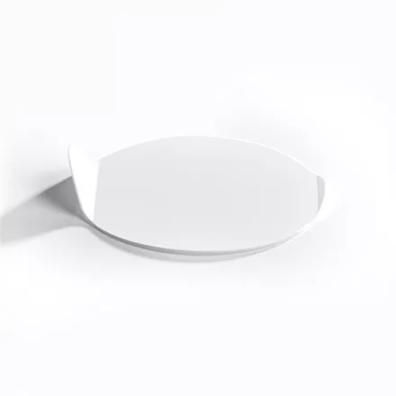 Kerek fehér süteménykínáló – 96x86x20 mm, elegáns és praktikus tálaló