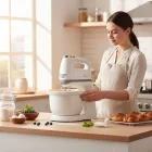 Forgótálas Kézi Mixer és Konyhai Robotgép, 400W, 3,4 Liter