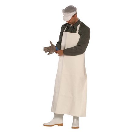 Henteskötény, csatos, 90-120, fehér