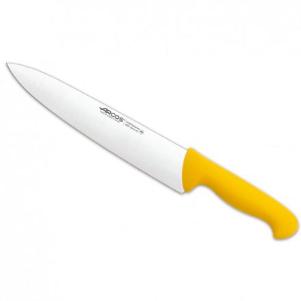 Arcos 2900 SERIES szakácskés, 25 cm penge, sárga nyél