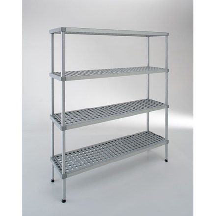 Z aluplast állvány 4 polccal, 180x150x40 cm