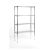 Krómozott állvány 4 polccal, 180x120x45 cm
