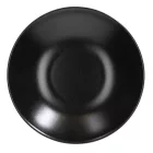 Tatami Nero 6 darabos fekete kerámia mélytányér szett, 22 cm, matt felület, modern tálaláshoz