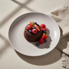 Diwali Granit lapostányér 19 cm szürke üveg – elegáns és modern asztali kiegészítő