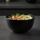 Diwali tál, 14,5 cm, 750 ml, fekete, üveg