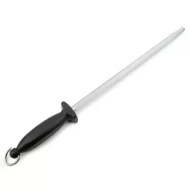 Nagykonyhai Fenőacél 30 cm - Ergonomikus Fekete Nyéllel