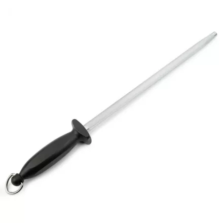 Nagykonyhai Fenőacél 30 cm - Ergonomikus Fekete Nyéllel