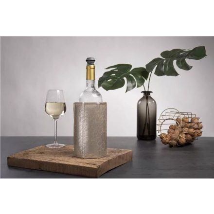 Platina borhűtő mandzsetta – elegáns hűtőkiegészítő borhoz, hőszigetelő anyagból