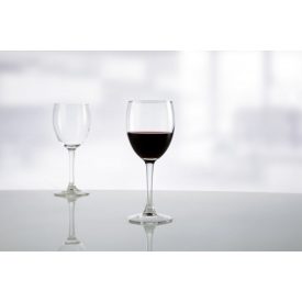 Merlot vörösboros pohár 190 ml, temperált üvegből – elegáns pohár Merlot bor tálalásához