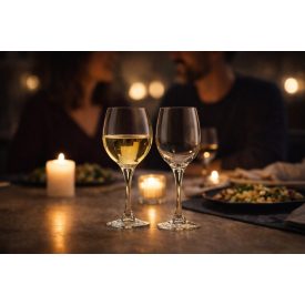 Rodio fehérboros pohár, 250 ml, temperált