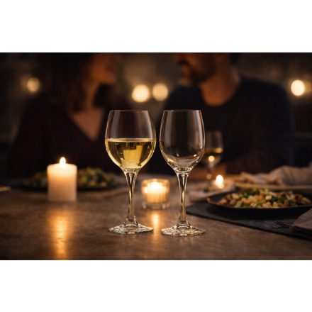 Rodio fehérboros pohár, 250 ml, temperált