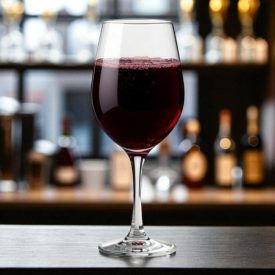 Malbec vörös boros pohár 470 ml – elegáns, temperált üveg kehely vörösborhoz, aromafokozó formával