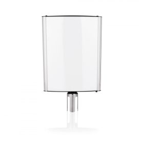 Információs tábla, króm, 25x5x30,5 cm, Highflex