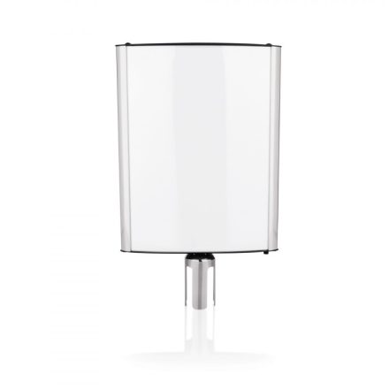 Információs tábla, króm, 25x5x30,5 cm, Highflex