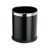 Papír szemetes, 22-25 cm, acél, fekete
