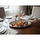 Tálca ovális 35x22 cm rozsdamentes