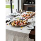 Tálca ovális 40x26 cm rozsdamentes