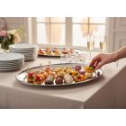 Tálca ovális 40x26 cm rozsdamentes