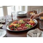 Ovális tálca 45x29,5 cm, rozsdamentes