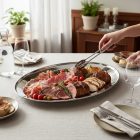 Tálca ovális 50.5x35 cm rozsdamentes