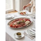 Tálca ovális 50.5x35 cm rozsdamentes