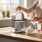 Kézi hajtókaros Jégdaráló, 16x13x26,5 cm