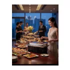 Elektromos Chafing Dish, GN 1/1, 58x35x28 cm