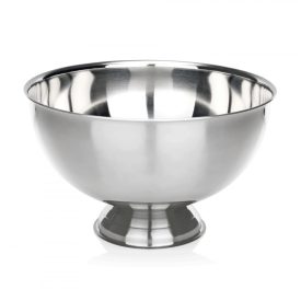   Pezsgősvödör, talpas, 10 l, lakkozott ezüst, rozsdamentes