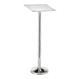 Kiállító pult, 118 cm, ezüst színű