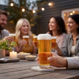 Willi söröspohár, 370 ml, mértékjeles, üveg