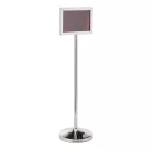 Információs tábla, 120 cm, ezüst színű
