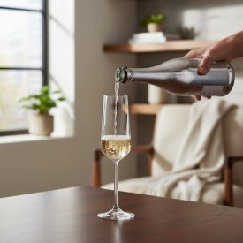 Allegra pezsgős flute, 195 ml, üveg