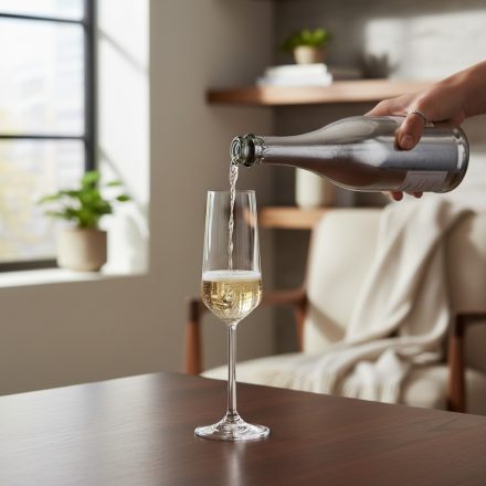 Allegra pezsgős flute, 195 ml, üveg