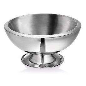   Pezsgősvödör, talpas, duplafalú, 15 l, 43x22,5 cm, rozsdamentes