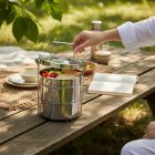 Ételszállító edény, 3-0,9 l, duplafalú rozsdamentes