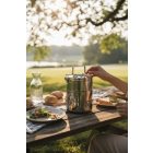 Ételszállító edény, 3-0,9 l, duplafalú rozsdamentes