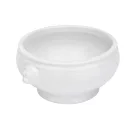 Klasszikus porcelán oroszlánfejes levestál elegáns kivitelben