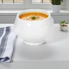 Klasszikus porcelán oroszlánfejes levestál 500 ml kivitelben