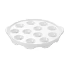20 cm-es porcelán csiga tálaló klasszikus kialakítással