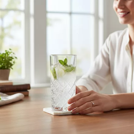 Timeless Mai Tai Longdrink Pohár - Metszett, 295 ml, Üveg