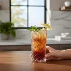 Timeless Mai Tai Longdrink Pohár - Metszett, 295 ml, Üveg