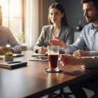 Colombian jégkávé korsó 263 ml temperált üveg