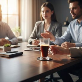 Colombian jégkávé korsó 263 ml temperált üveg