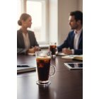 Colombian jégkávé korsó 263 ml temperált üveg