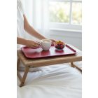 Csúszásmentes műanyag tálca 45.5x35.5x2 cm piros